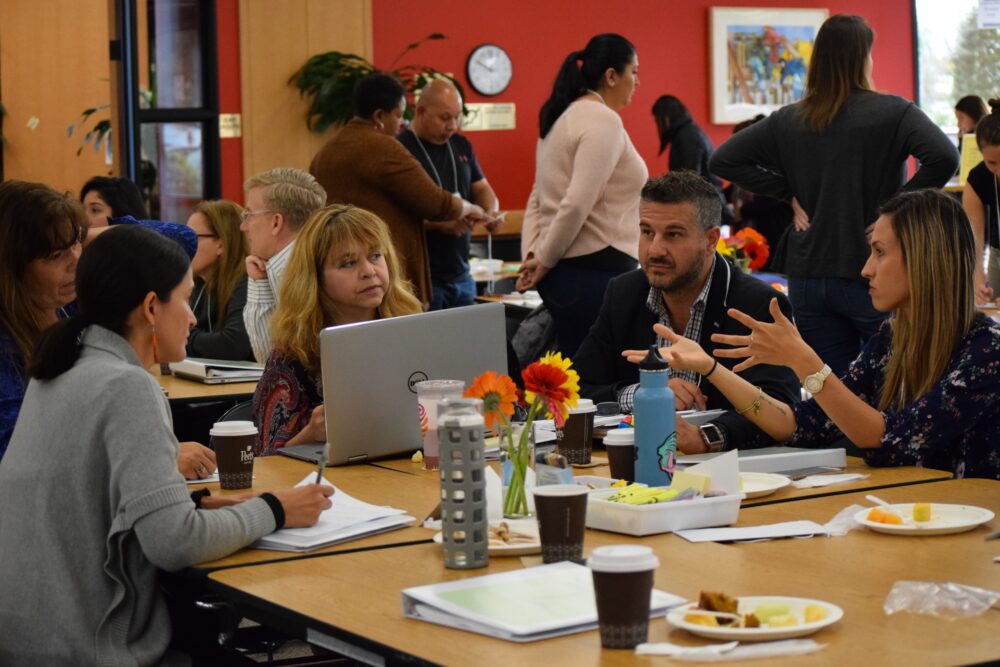 Hatch ES teachers at a conference