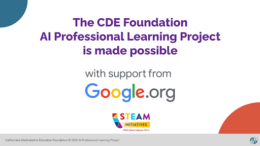 AI Professional Learning Project, made possible with support from Google.org